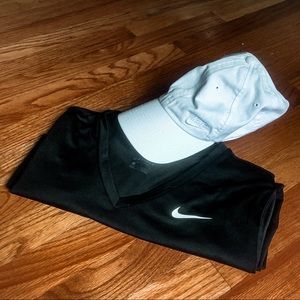 Nike Dri Fit Shirt & White Hat Bundle